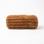 Ribbed Bolster Cushion, 40 X 15cm | 40cm x 15cm | Terracotta