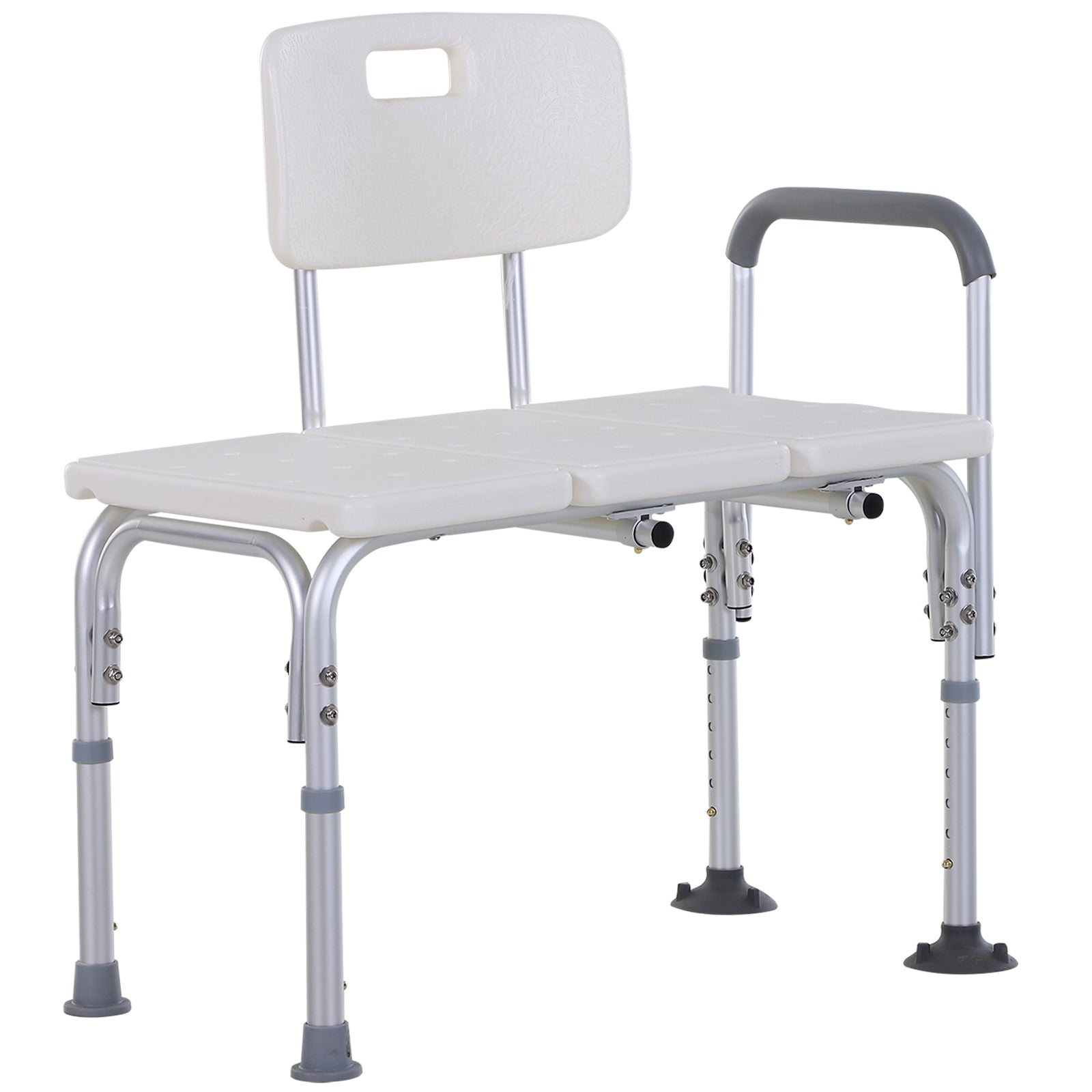 Height Adjustable Shower Chair With Suction Cup Feet