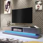 Bloom Tv Unit 180cm With Led Lights | Dark Grey