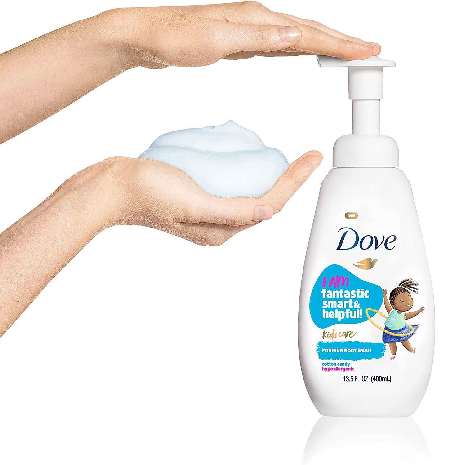 Care Hypoallergenic Skin Care Foaming Body Wash Cotton Candy, 3x400ml