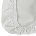 Brushed Cotton Fitted Cot Sheet Pair 100% Cotton, 60 X 120 Cm | Cot | White