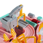 Car Race Tracks Toy Set | Pink