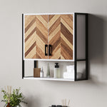 Bathroom Cabinet Wall Mounted Over The Toilet With 2 Doors