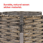Natural Wicker Tree Skirt By Christmas Village Handcrafted Round Design
