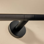 Double Toilet Roll Holder, Matt Black, Hidden Fixings, Start Collection