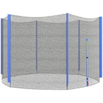10ft Trampoline Net Replacement Safety Net W/ Zipped Door | Blue