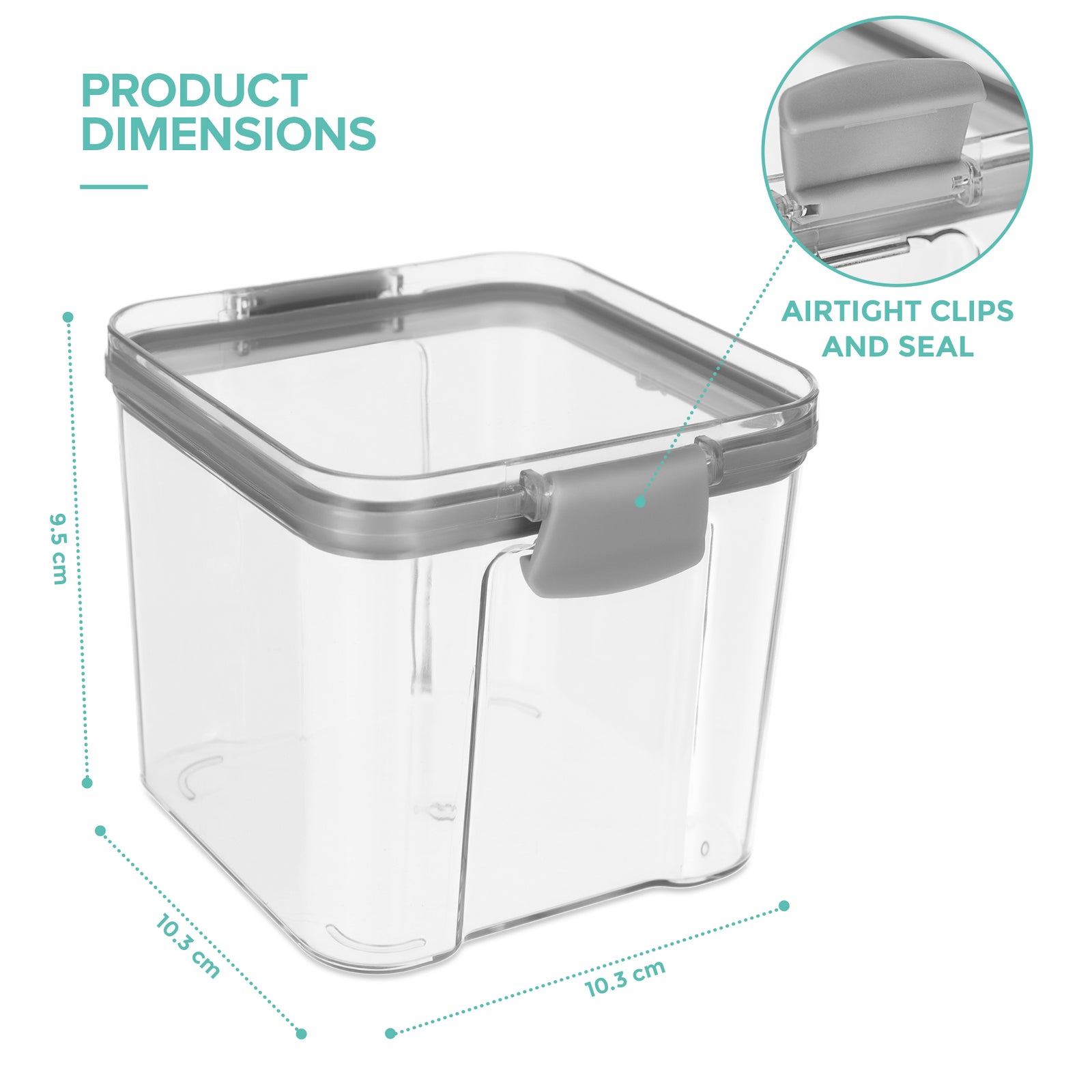 Airtight Pantry Medium Containers - Set Of 2