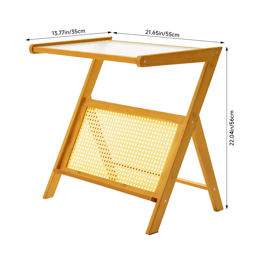 Breeins Small Bamboo End Table