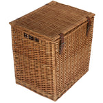 Wicker Double Steamed Vintner Storage Picnic Basket | Large | Brown