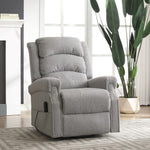 Eltham Dual Motor Electric Lift Assist Recliner With Massage And Heat | Grey