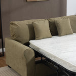 Lewiston Fabric Pull Out Sofabed | Sage Green