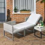 3-in-1 Chair Coffee Table 3-seater Sofa W/ Steel Frame