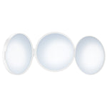 Make Up Folding Three Sided Travel Mirror 12x Magnification | White
