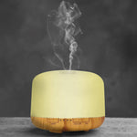 Aroma Diffuser With Wood Grain Base (usb)