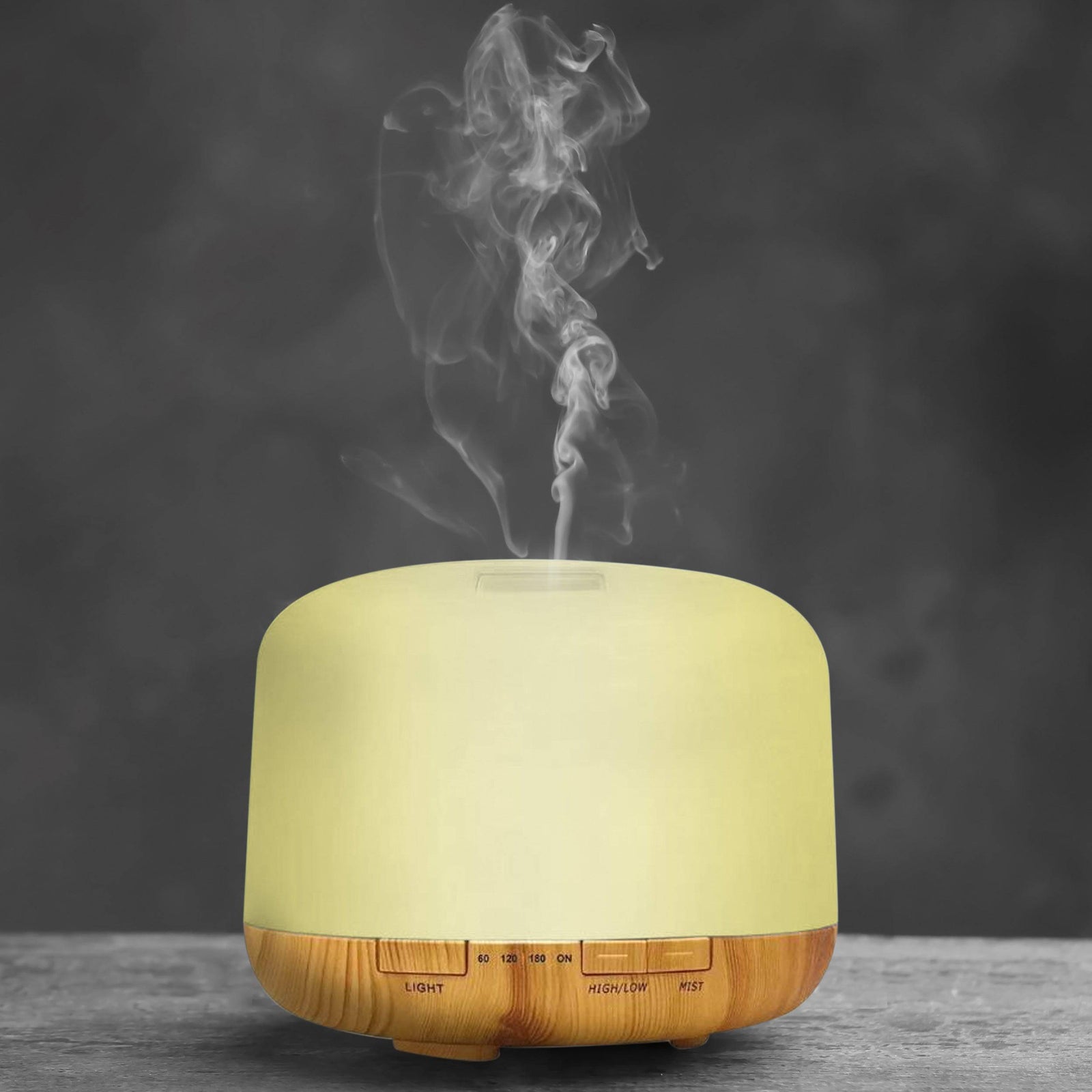 Aroma Diffuser With Wood Grain Base (usb)