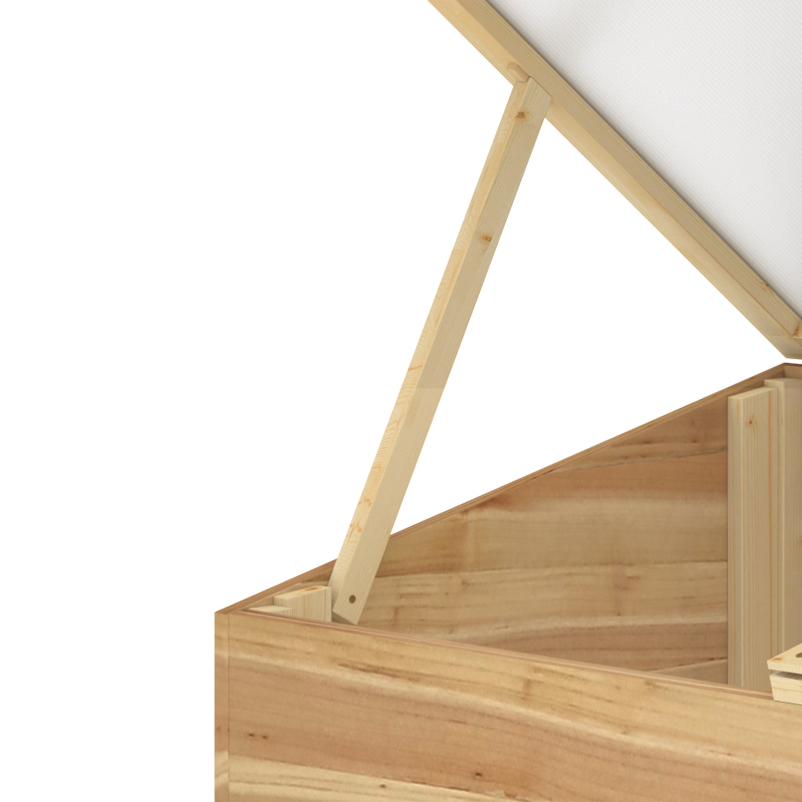 Wood Cold Frame Greenhouse Outdoor Natural