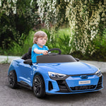 Audi Rs E-tron Gt Licensed 12v Kids Electric Ride On W/ Remote | Blue