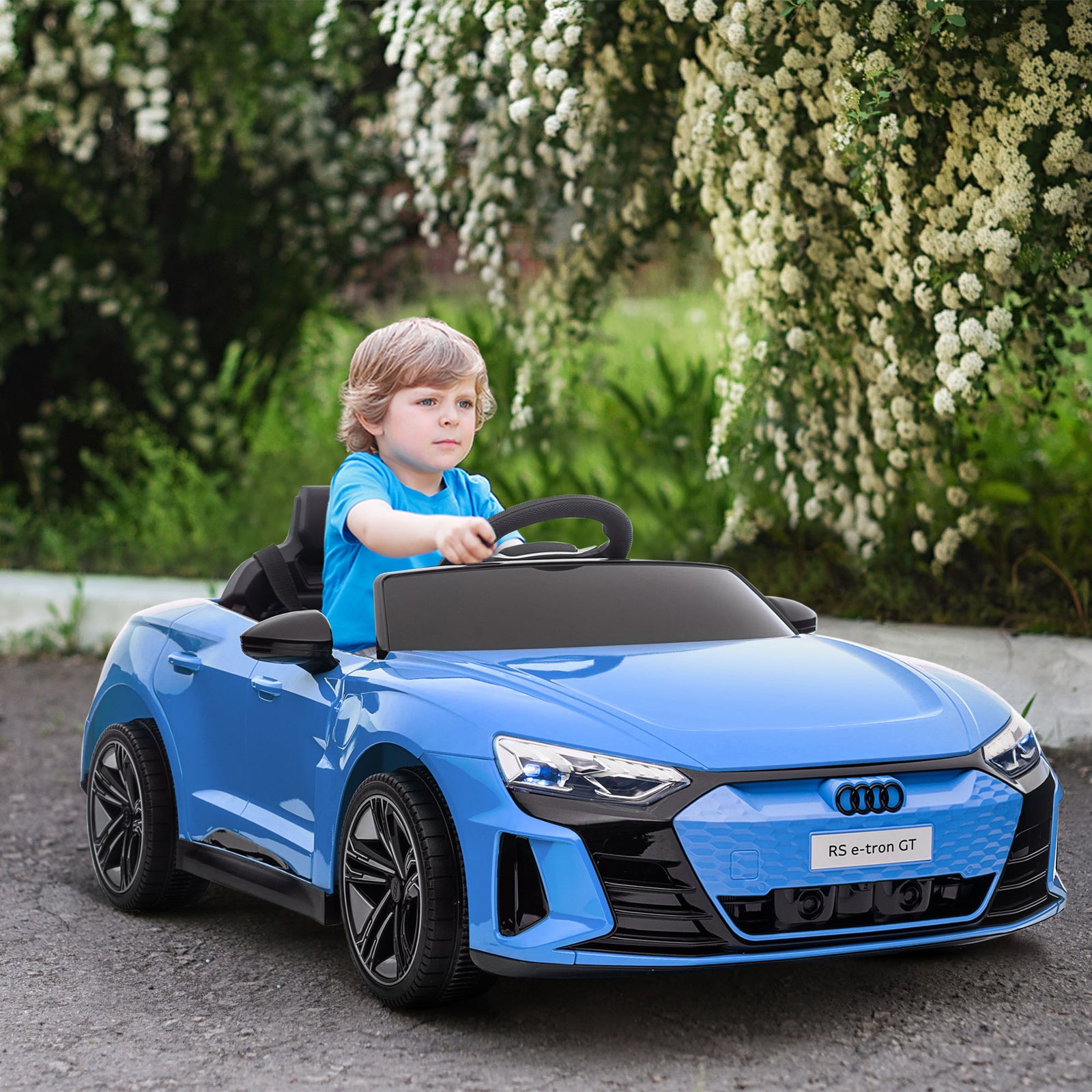 Audi Rs E-tron Gt Licensed 12v Kids Electric Ride On W/ Remote | Blue