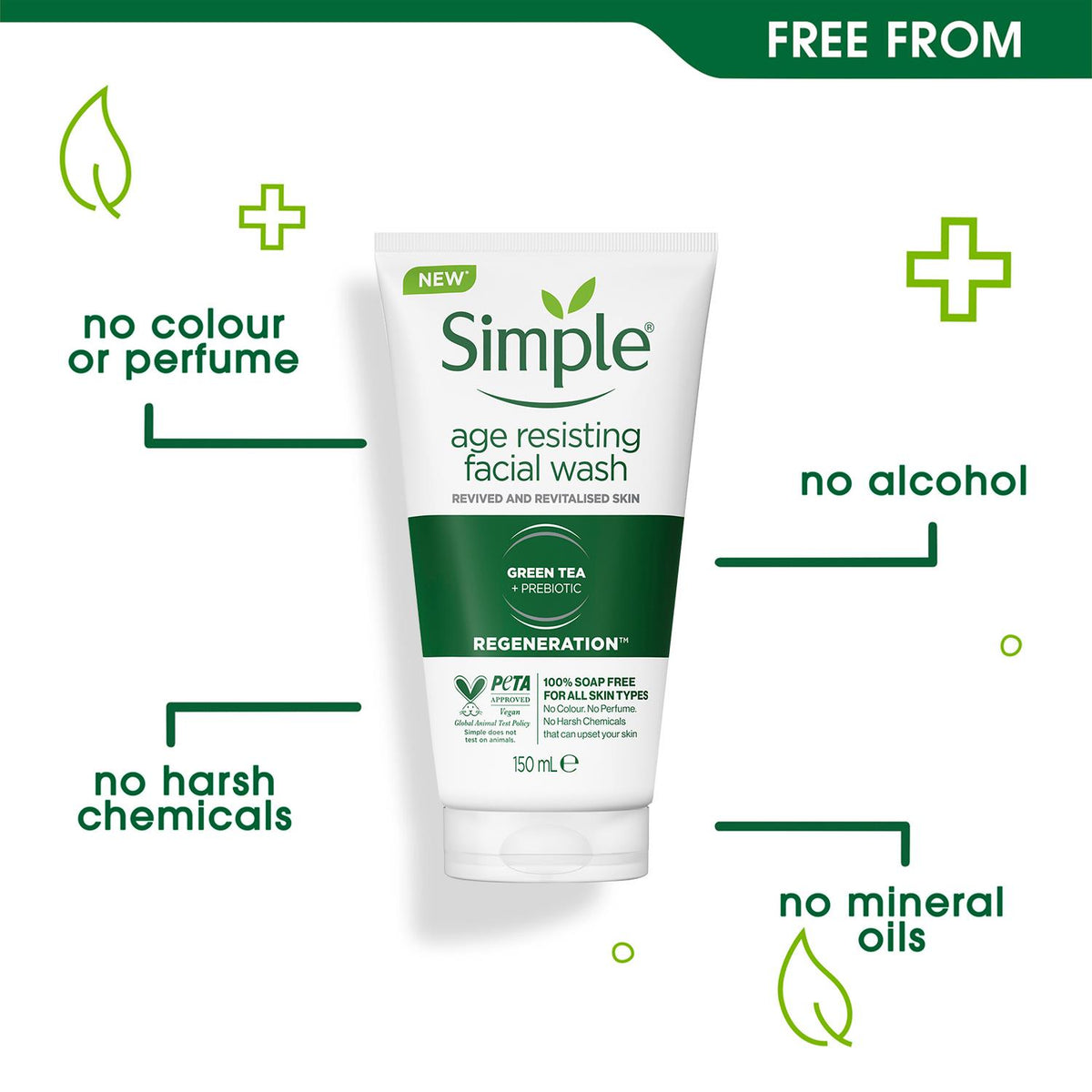 Regeneration Facial Wash, 6pk X 150ml | Set of 6 | White