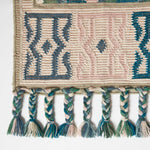 Matala Green & Blue Kilim Wool Rug | 200cm | Light Green