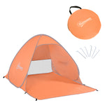 2-3 Person Pop Up Tent Camping Tent Sun Shade Shelter | Orange