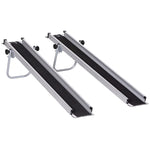 Aluminium Telescopic Wheelchair Ramps Folding Ramp | Large | Silver
