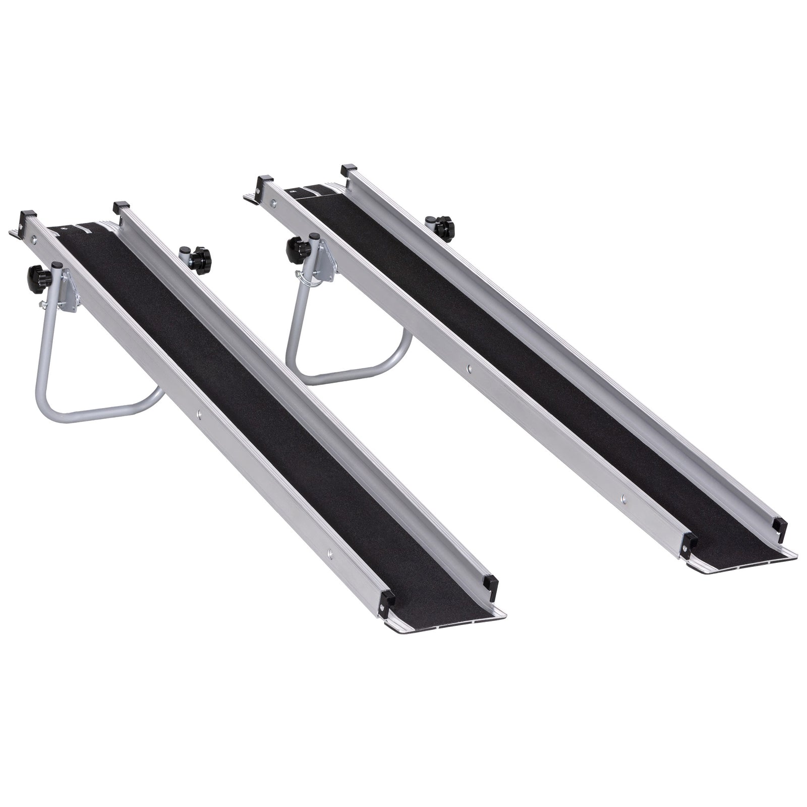 Aluminium Telescopic Wheelchair Ramps Folding Ramp | Large | Silver