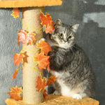242cm Adjustable Floor-to-ceiling Cat Tower W/ Anti-slip Kit | Orange