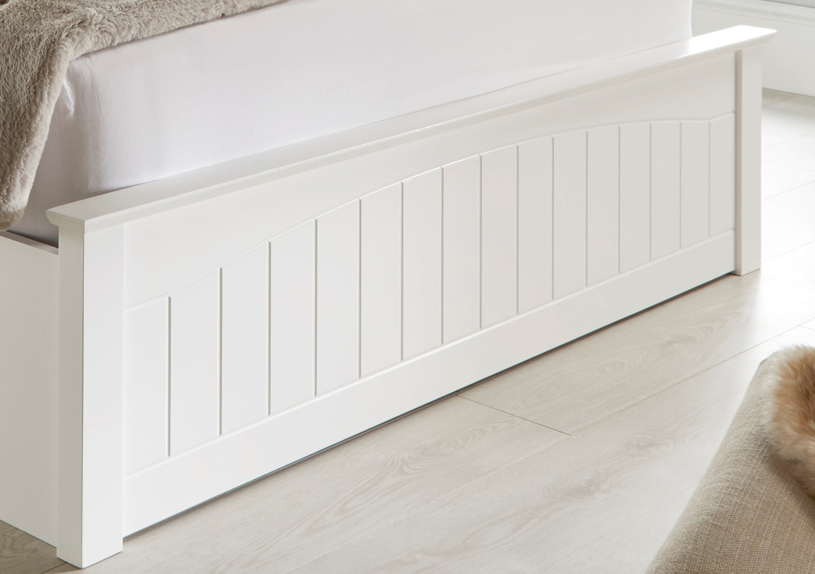 Grayson Wooden Ottoman Bed | King | White