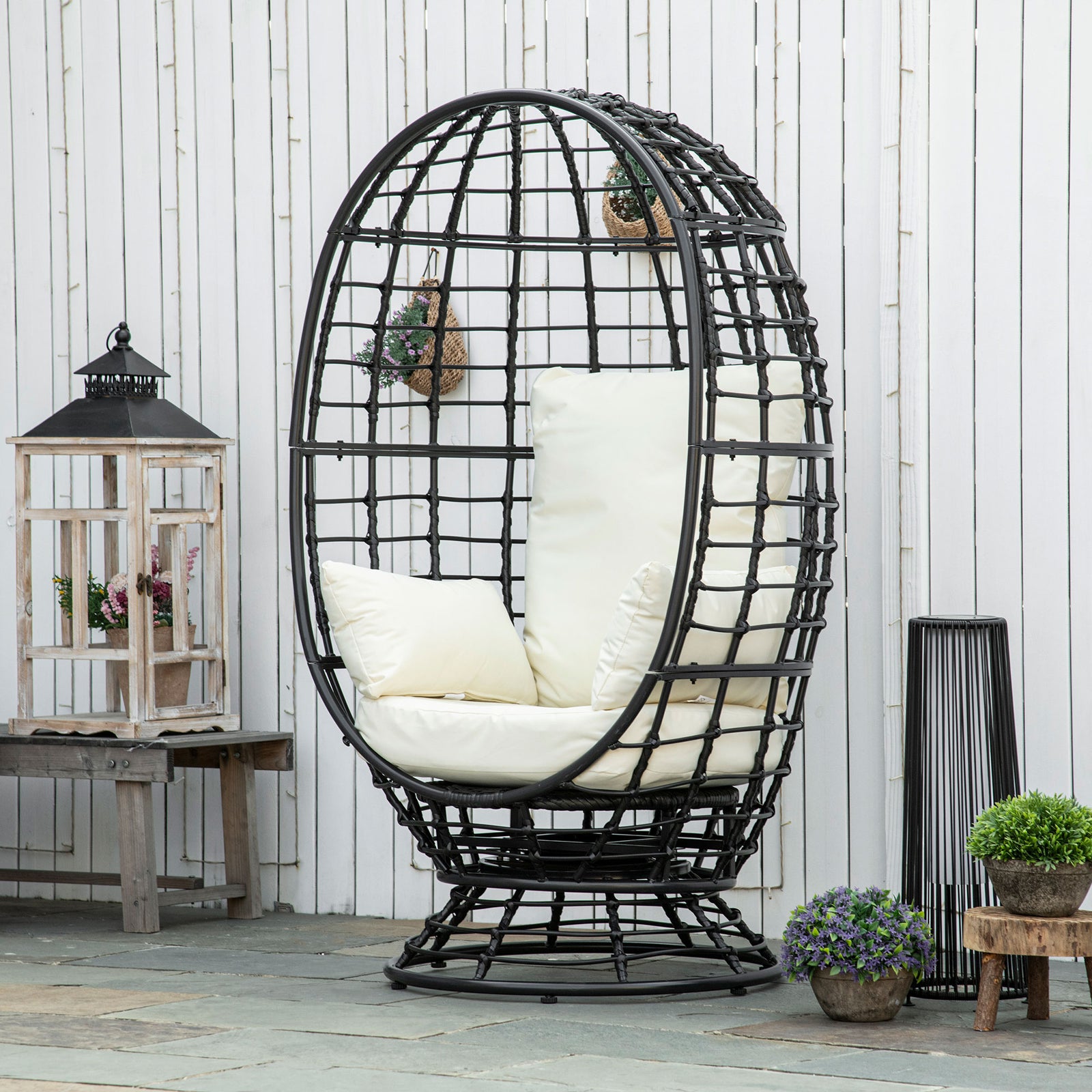 Swivel Egg Chair Outdoor Wicker Chair