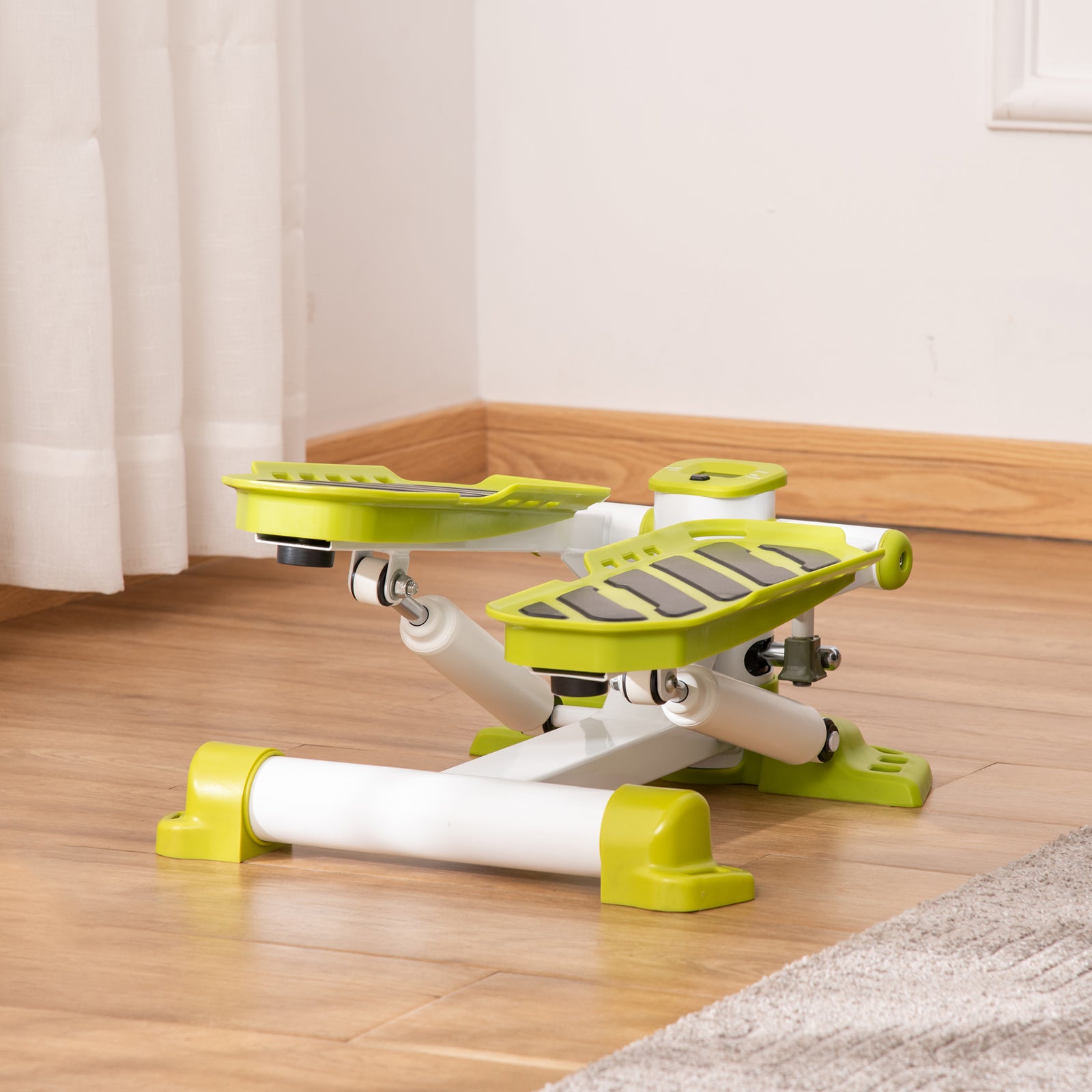 Portable Mini Stepper Steppers For Exercise Workout | White