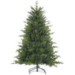 5/6/7ft Christmas Tree, Metal Base, Hinged | 5ft | Green
