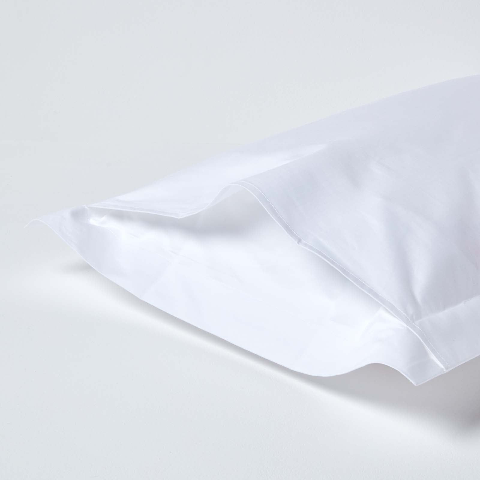 Egyptian Cotton Oxford Pillowcase 1000 Tc | 48 x 74cm | White