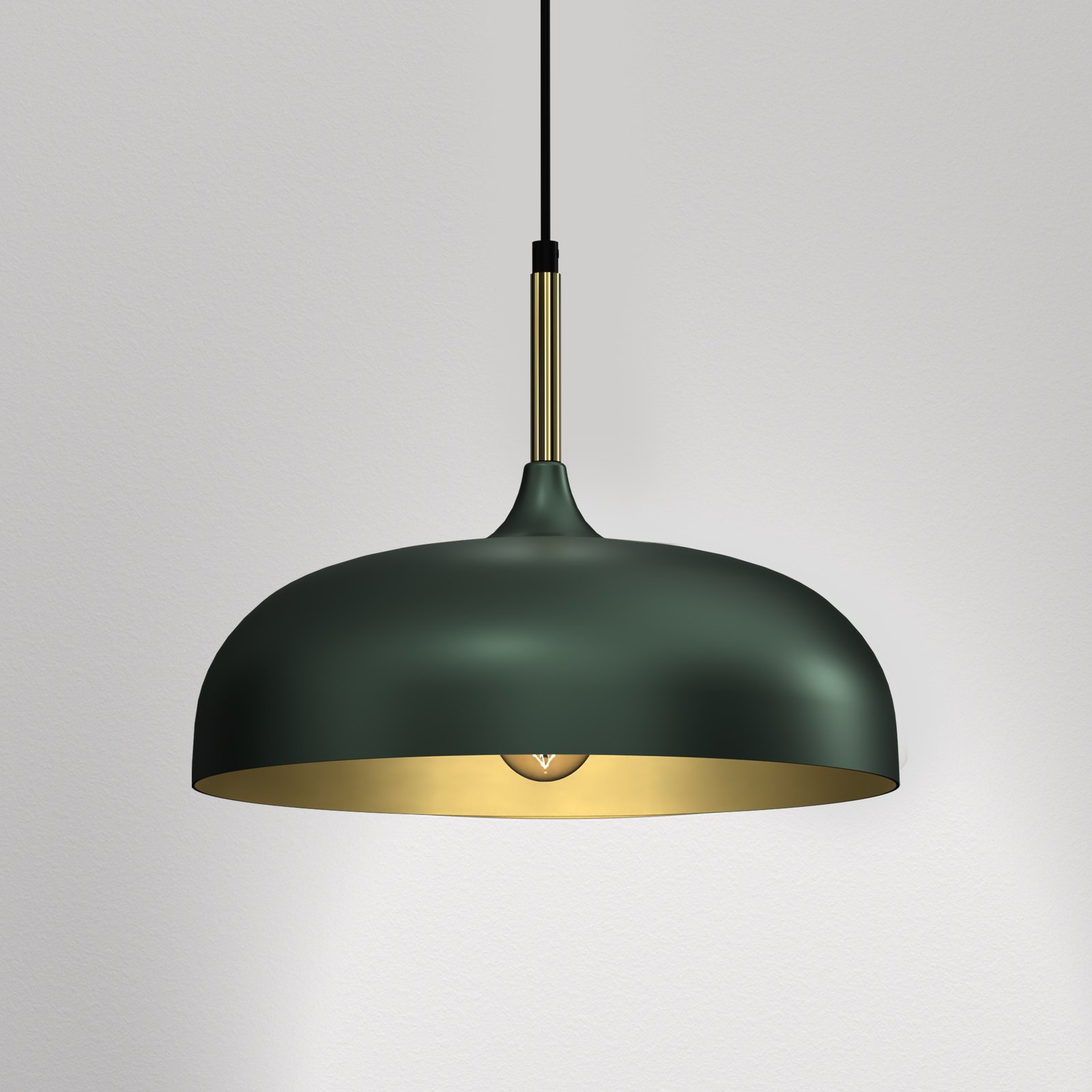 Pendant Lamp Lincoln 1xe27 35cm | 35cm | Green