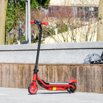 Electric Scooter For 6-14 With Dual Brakes & Colourful Light | Red