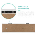 Livivo 4 Hook Wall Mounted Coat Rack With Hexagon Hooks
