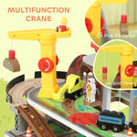 AIYAPLAY Wooden Train Set, 79 Piece Train Track Mine Themed For 3+ Years