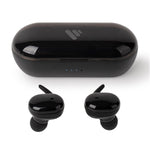 Tws Sports Earbuds With 3h Playback, Charging Case - Black