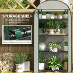 80 X 49 X 160cm Mini Greenhouse Portable Green House With Shelf | White
