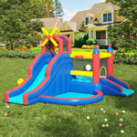 Breeins Large Inflatable Castle Bouncy House With Double Slides, Kids Bounce House Play Centre,heavy-duty Oxford Fabric, 480w Air Blower Included