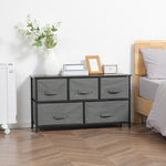 Chest Of Drawers, 5 Drawer Fabric Dresser For Bedroom