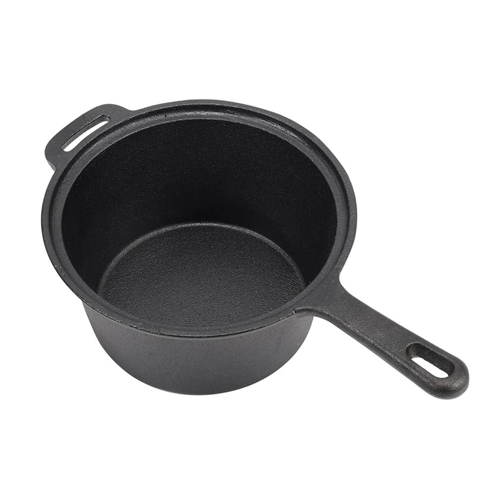 Breeins 2.5l Pre-seasoned Cast Iron Saucepan With Lid