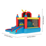 Breeins Large Inflatable Castle Bouncy House With Double Slides, Kids Bounce House Play Centre,heavy-duty Oxford Fabric, 480w Air Blower Included
