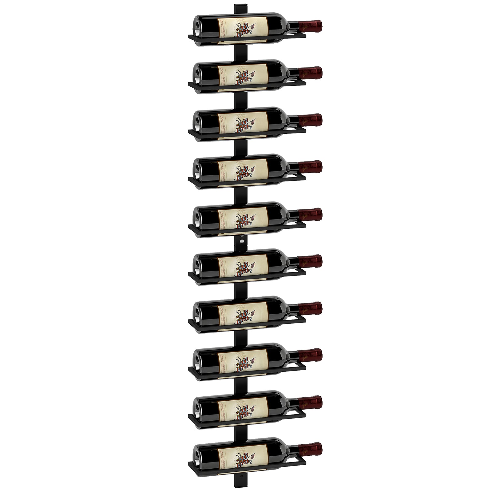Wall Mount Wine Rack, Wall Wine Rack For 10 Wine Bottles