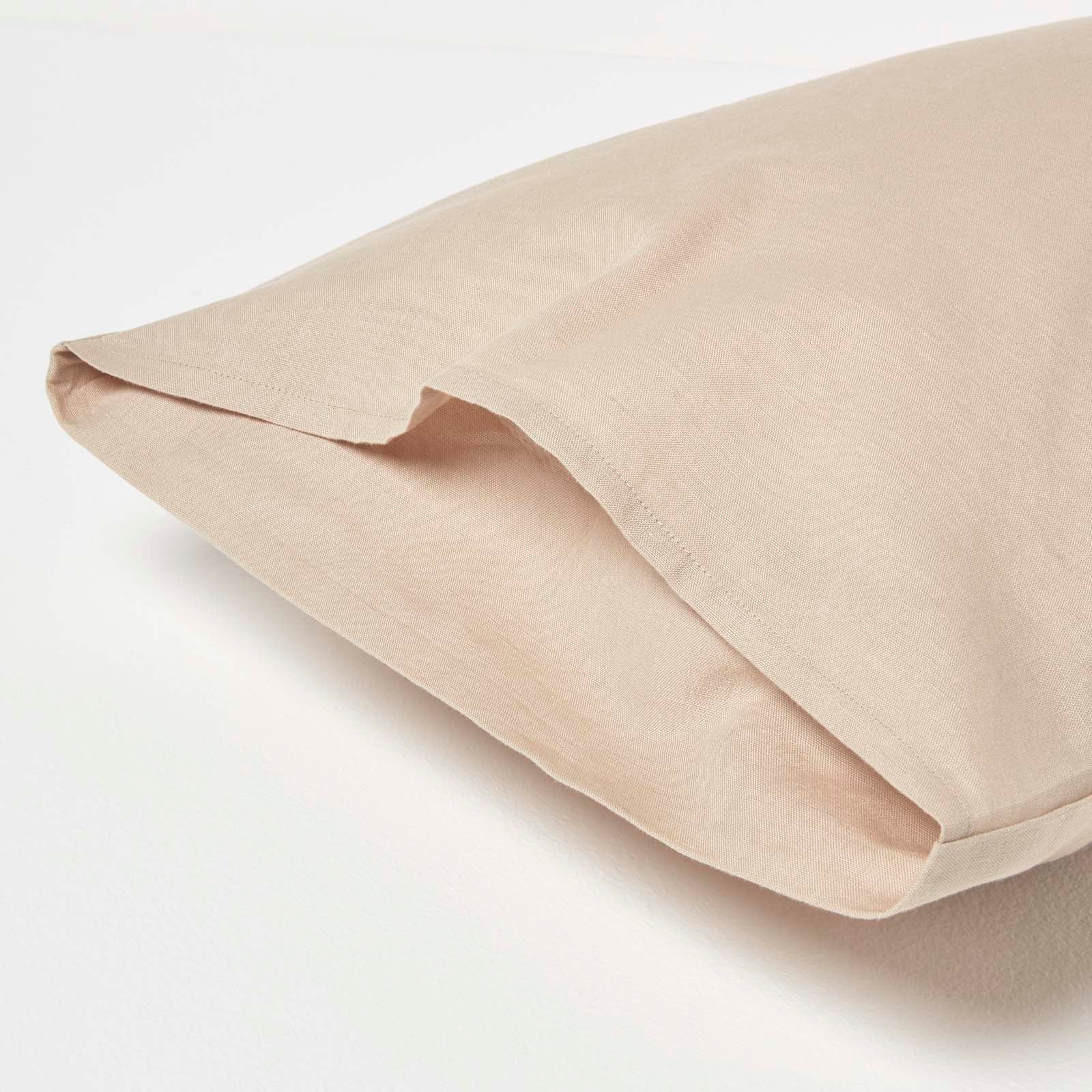 Linen Kid's Pillowcases, Pack Of 2 | 40 x 60cm | Natural