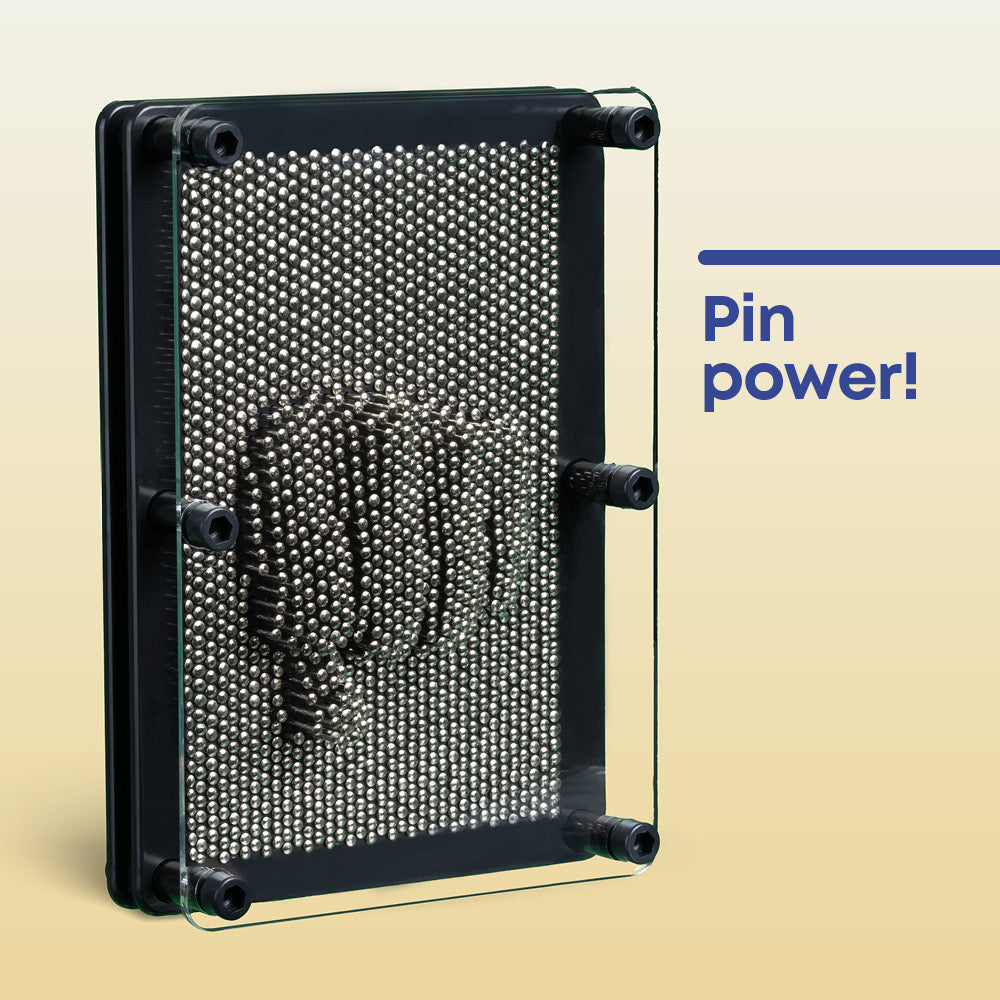 3d Pin Art Sculpture Toy With Moving Pins For Creative Play Black