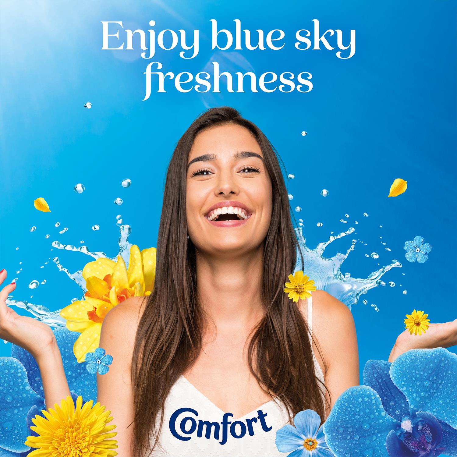 Fresh Blue Skies Liquid Fabric Conditioner 31 Washes 930ml, 8 Pack