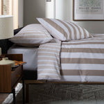 High Point Cotton Printed Duvet Cover Set | Double | Natural