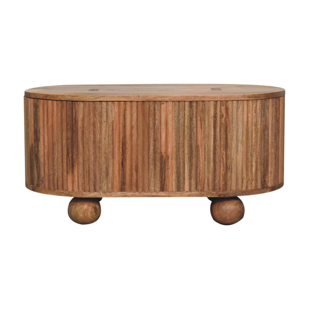 Solid Wood Soba Ball Lid-up Coffee Table