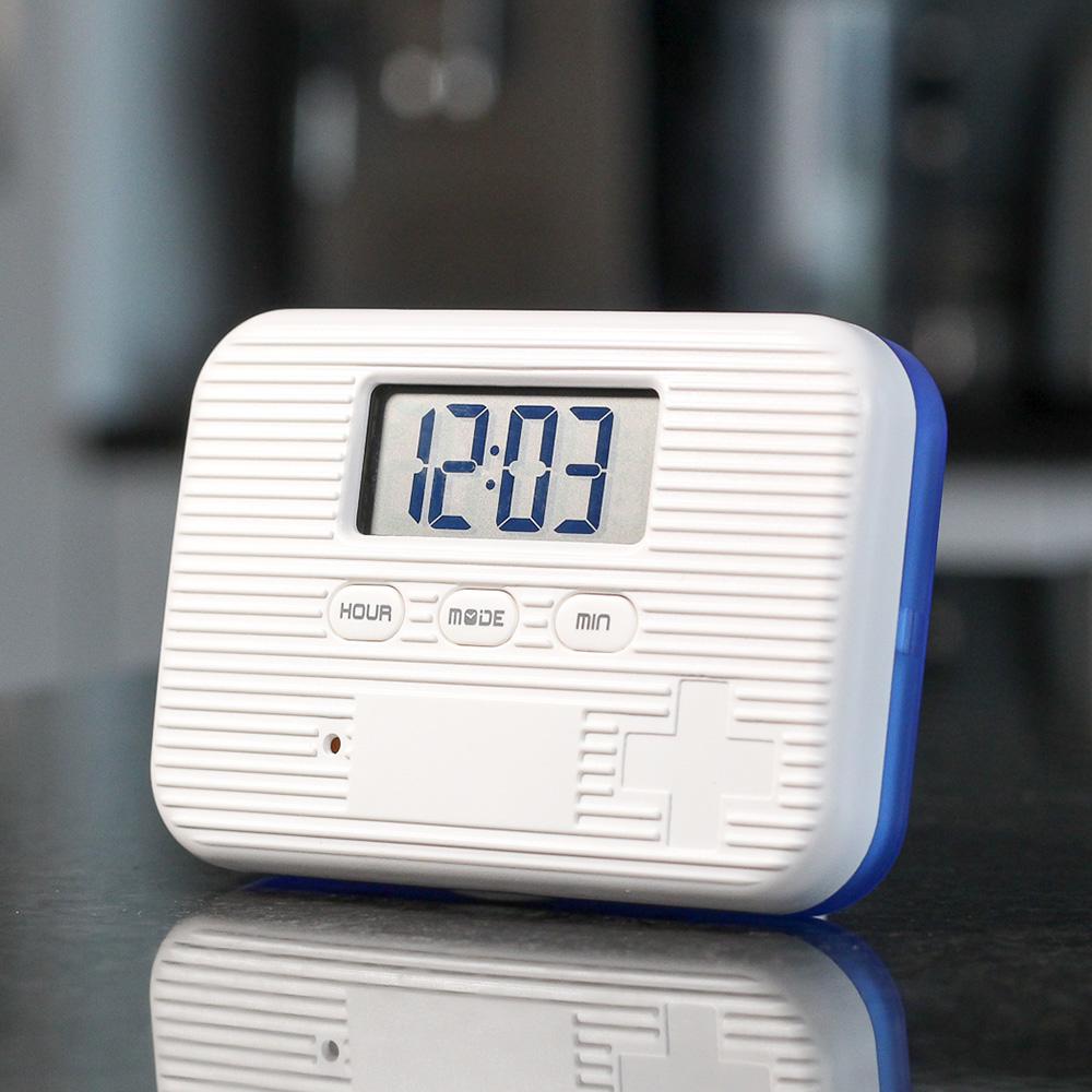 Vibration Pill Box, 5 Alarm, Six Compartment